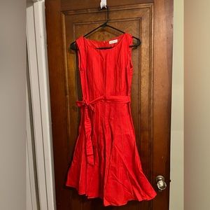 Calvin Klein Flared Tie Dress